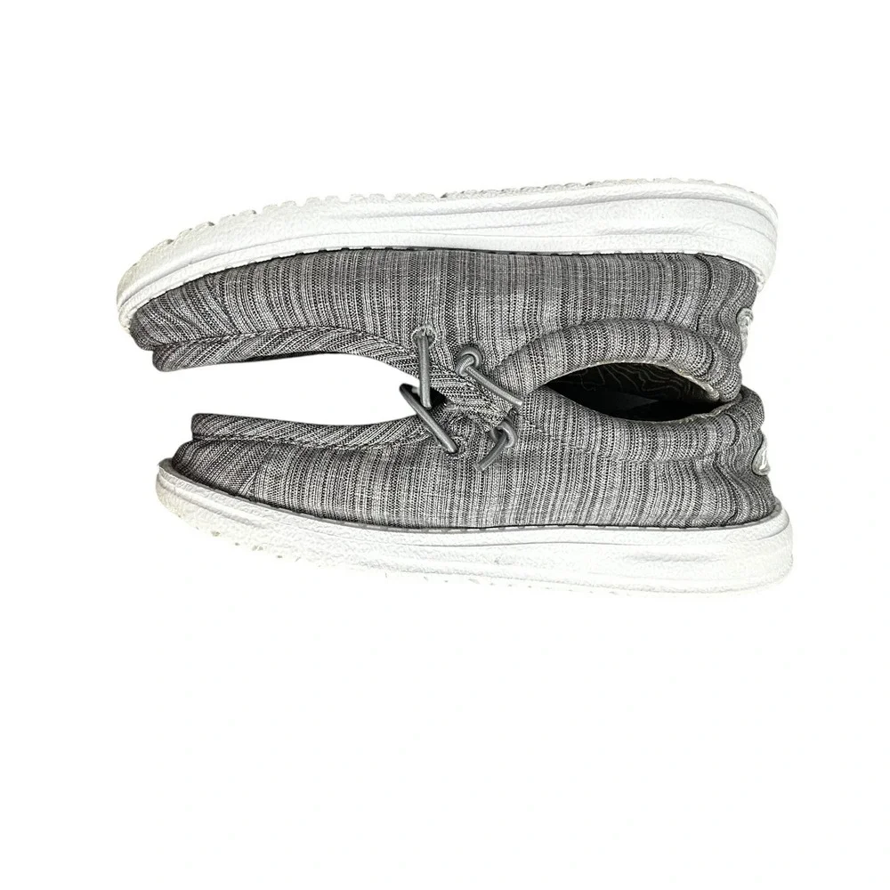 Kids' Hey Dude‎ Wally Youth, Size Y1, Stone Gray Linen Blend